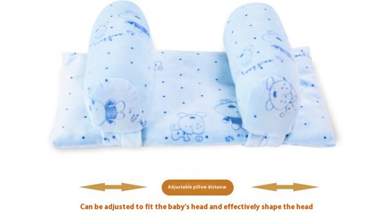 Product Introduction of Newborn Baby and Infant Pillow Baby Pillow Anti-Deviation Head Baby Pillow Pure Cotton Diamond Velvet Pillow 1