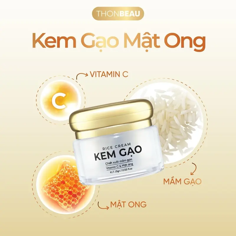 Kem Gạo Mật Ong - Làm Đẹp Da 3