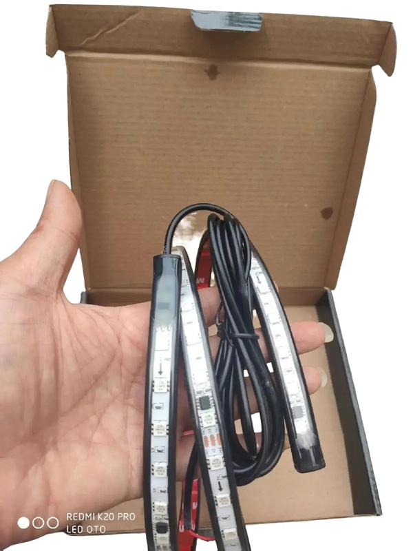 Giá 1 dây Đèn led nóc tích hợp nhiều hiệu ứng mới kháng nước có chế độ ngựa đua dùng trang trí xe ,nhà cửa 2 dây nguồn đấu ĐƠN GIẢN chạy điện 12v hoặc 24v