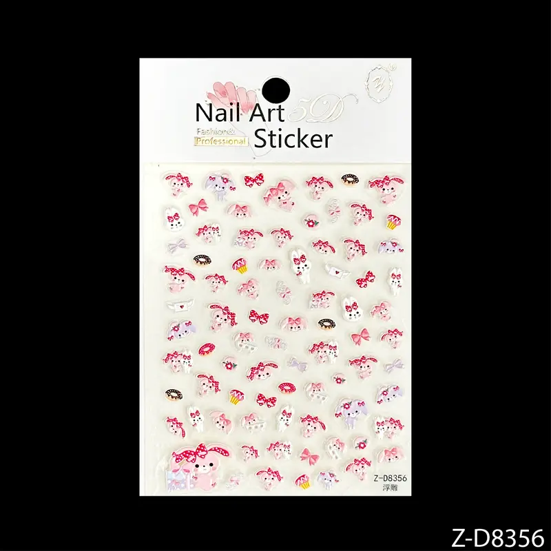 Bộ Sticker Làm Nail Ngẫu Nhiên - Sản Phẩm Nữ 4