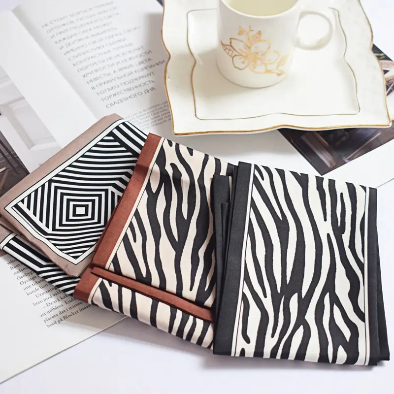 Scarf Rambut Premium Satin Syal / Scrunchie / Ikat Rambut / Bandana Korea Silk Hair Ribbon 2