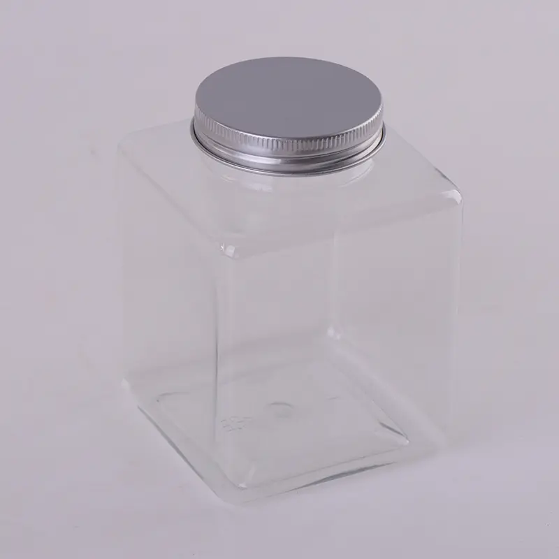 Chai nhựa PET 500ML, hộp đựng dùng một lần có nắp Màu bạc , nắp nước trái cây 5