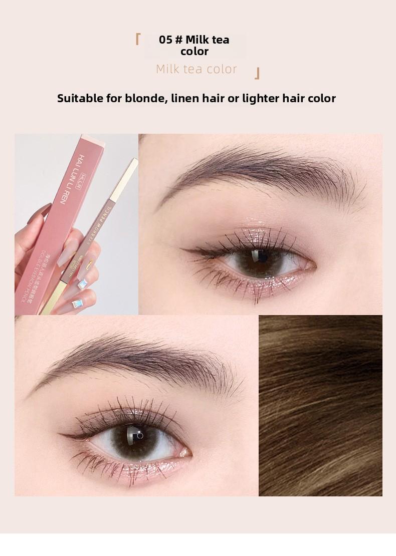 Product Introduction of Helen Beauty New Dual-Head Eyebrow Pencil Waterproof Non-Smudge Genuine Sweat-Proof Long-Lasting Sketch Makeup 7