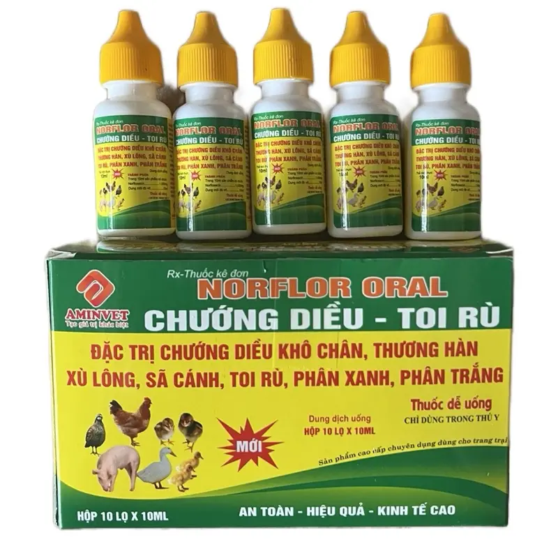 Đặc trị chướng diều- Toi rù gà, vịt, ngan: chướng diều khô chân, thương Hàn, xù lông, xã cánh, toi rủ, phân xanh , phân trắng hiệu quả