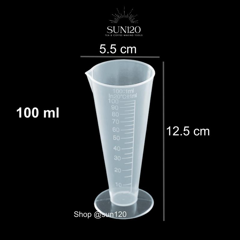 Ly đong chia vạch nhựa định lượng pha chế làm bánh dày dặn trong 100ml