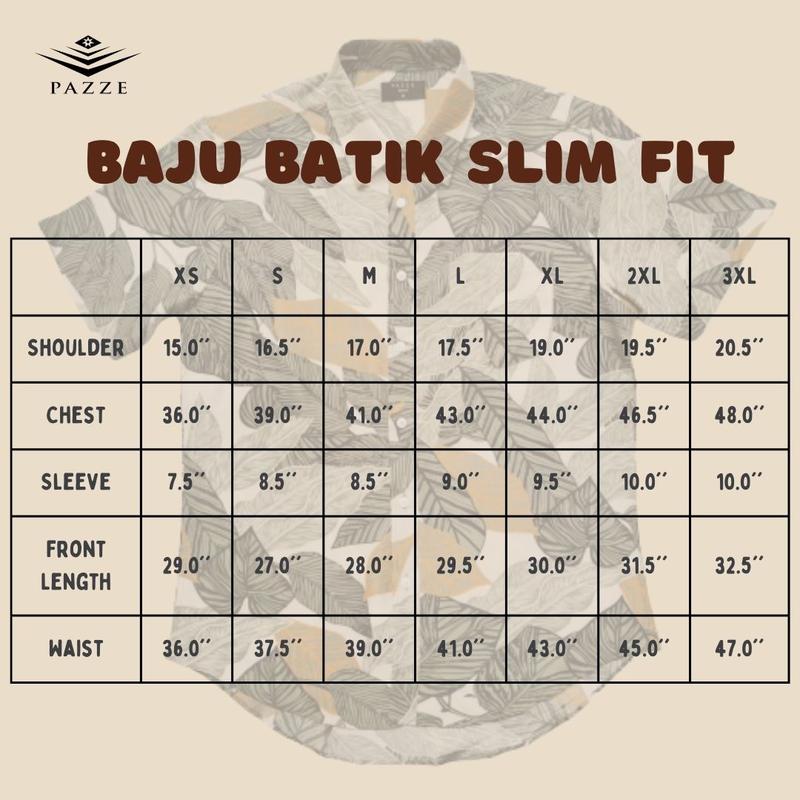 Product Introduction of Kemeja Bunga Kasual Slim Fit, Batik Gila, Corak Pewarna Ikat 2 / 8 1