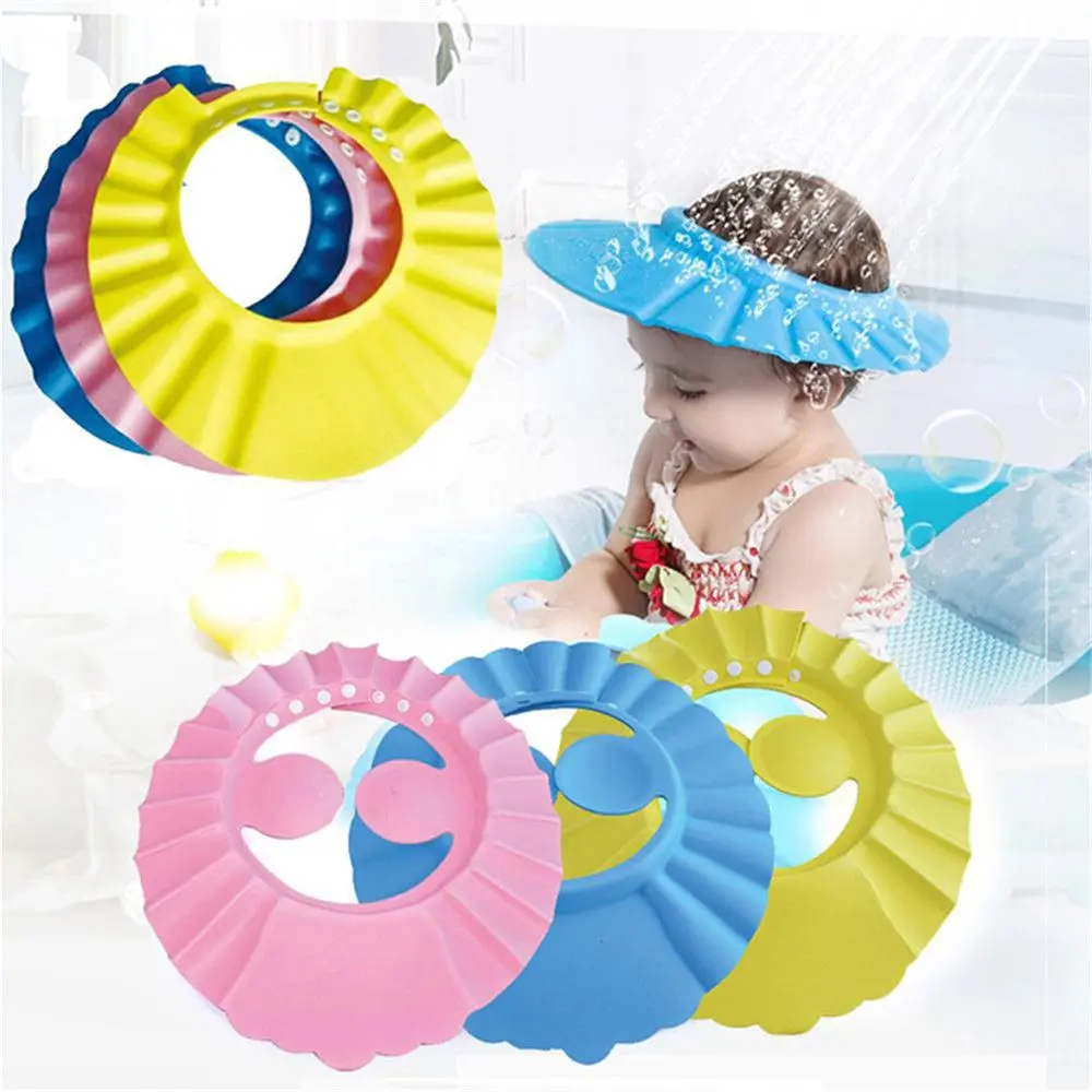 Child Kids Fashion Eye Protection Portable Adjustable Baby Shower Caps Shampoo Hat Wash Hair Shield Bath Visor