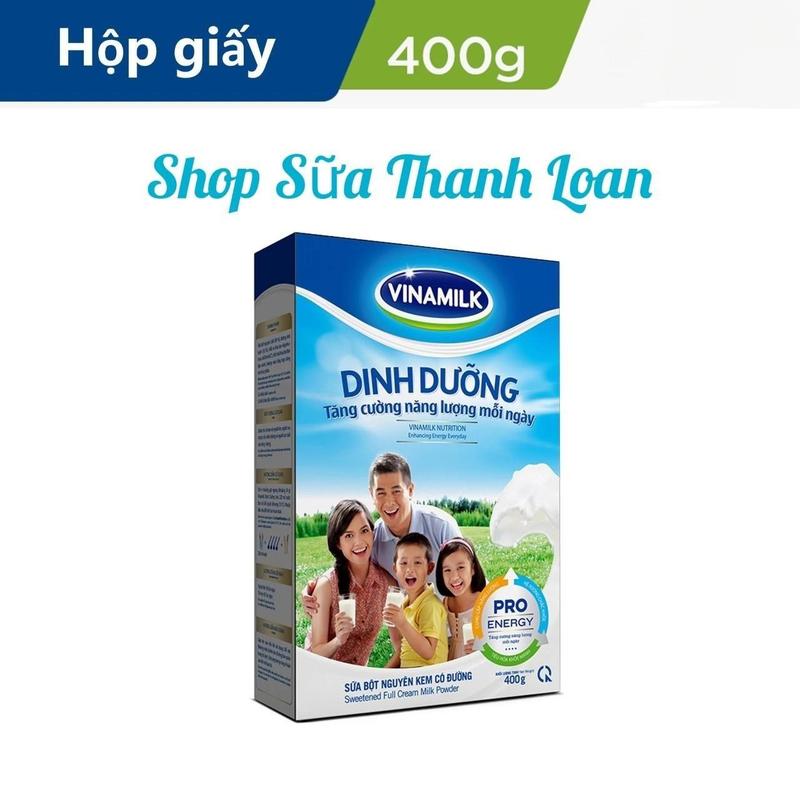  Sữa Bột Nguyên Kem Vinamilk Hộp Giấy 400g. 