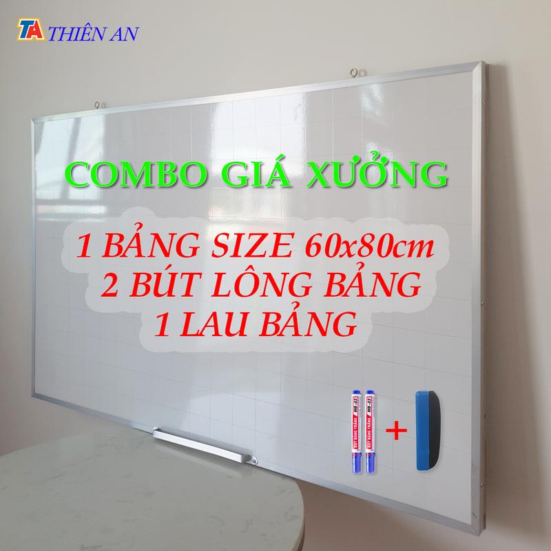 Combo Giá Xưởng 01 Bảng Viết Treo Tường Viết Bút Lông Size 60x80cm 02 Bút Lông Bảng 01 Lau Bảng - Bảng Trắng Treo Tường - Bảng Trắng Viết Bút Dạ