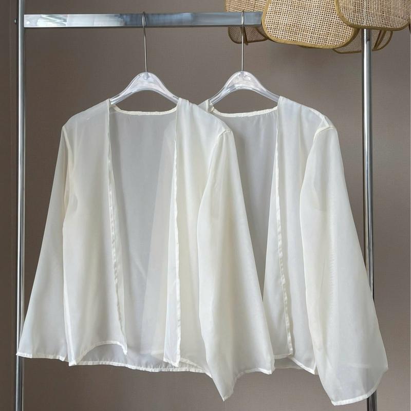 Áo khoác voan mỏng nhẹ Ảnh thật/sẵn