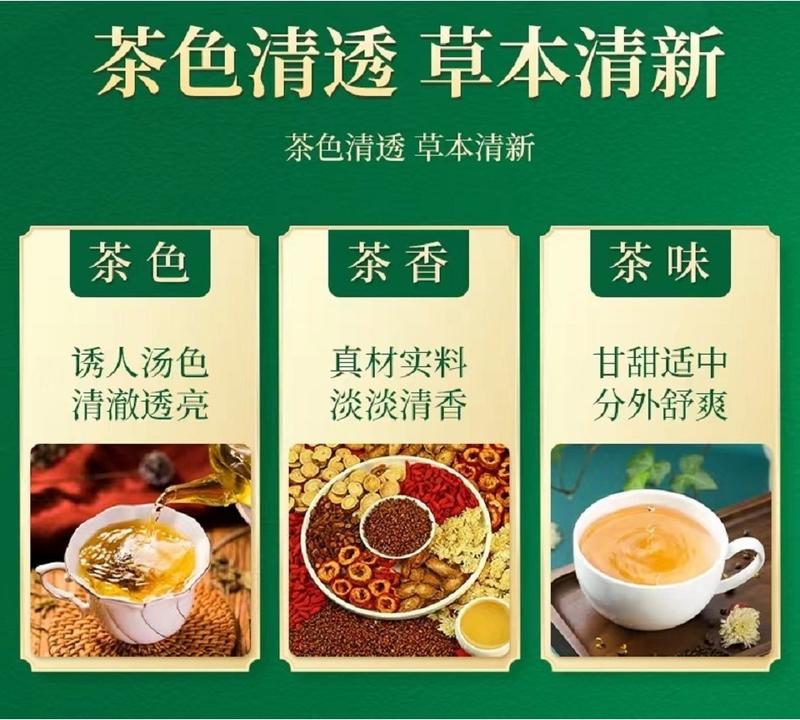 Product Introduction of 【SG hot selling】Beijing Tongrentang Dandelion Chrysanthemum Cassia Seed Tea Bag(Clearing heat and removing toxins, clearing the liver and improving eyesight, moistening the bowels and laxatives, and inducing diuresis to disperse lumps 23