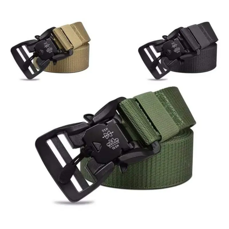 Ikat Pinggang Army Style - Promo Diskon Harga Grosir Tanah Abang Belt Hijau 7
