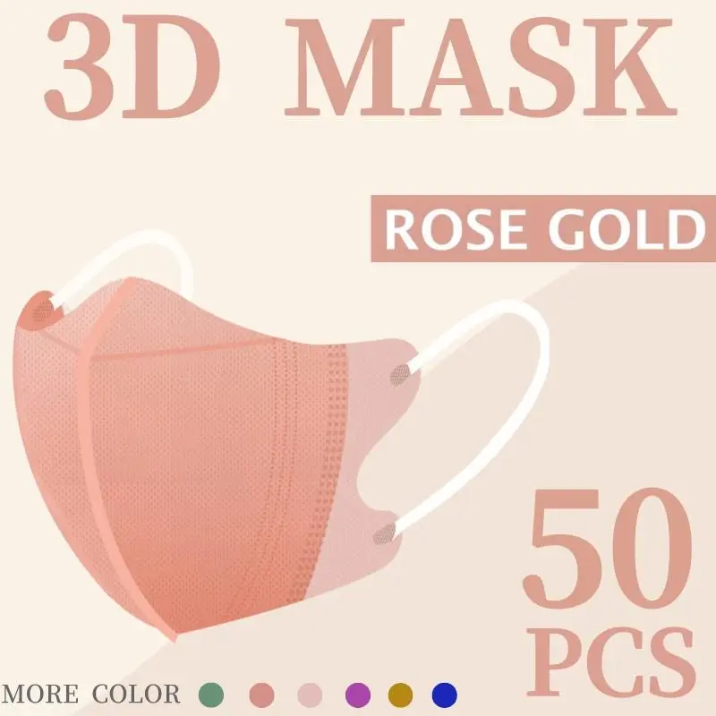 10PCS 3D FACEMASK ADULT PROTECTION KOREAN MASK CLOTH FABRIC DISPOSABLE PLAIN