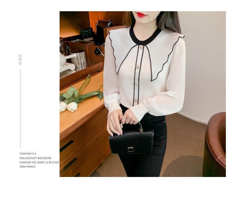 Product Introduction of Áo Len Nữ, Cổ Búp Bê Trông Trẻ Trung Dễ Thương, Màu Hồng, Áo Lớp Nền Dệt Kim, Có Thể Mặc Bên Trong, Hàng Mới Về Mùa Xuân 2024 26