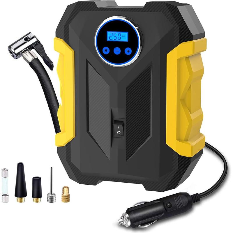 Portable Tire Inflator for Car | Fast 12V DC Air Compressor | Emergency ...