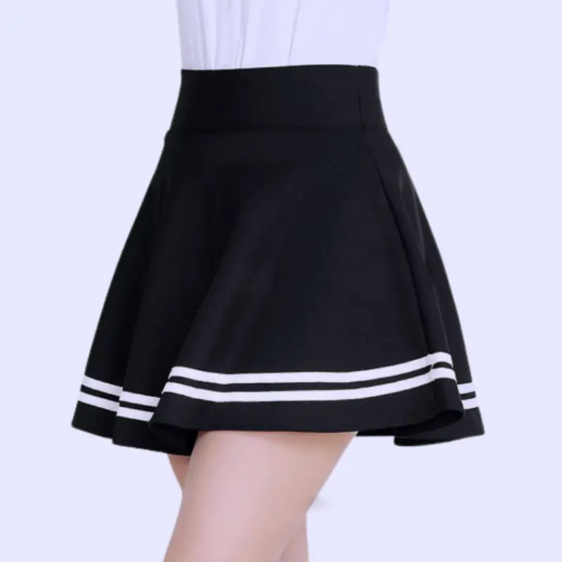 korean style rok wanita list putih terbaru jumbo rok mini olahraga rok zumba rok senam zumba rok wanita jumbo list rok korea Sport Nyaman Sport Wanita 4