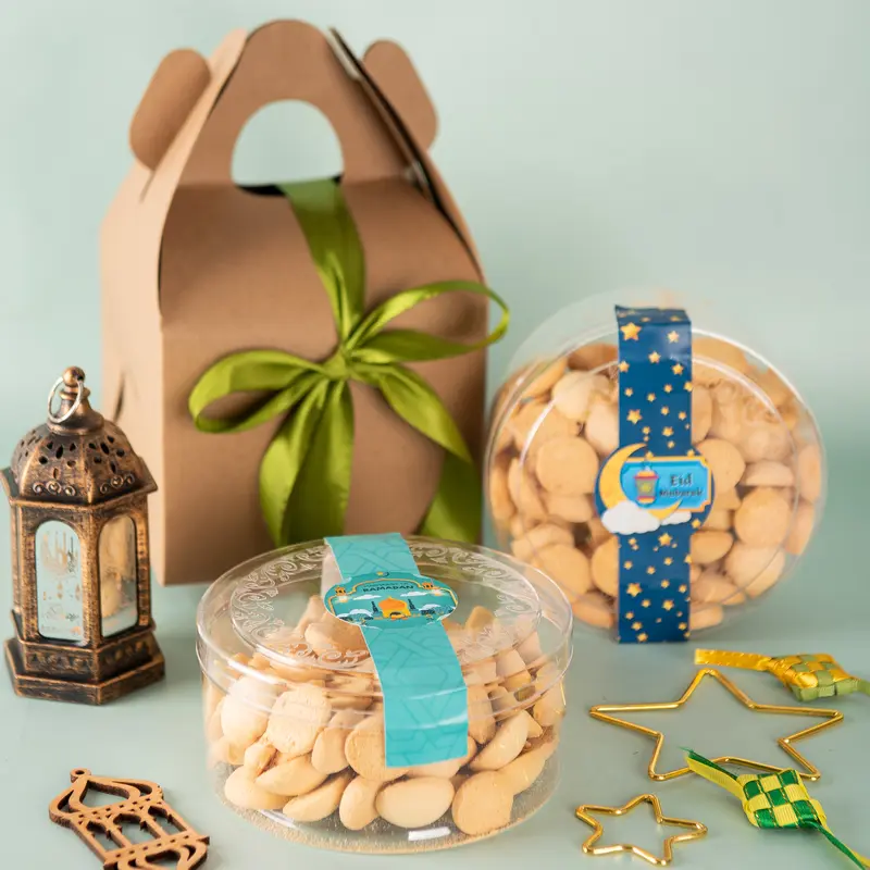 Gable Box Hampers Kue Kering 500ml Muat 2 Toples (Harga 10 pcs) 0