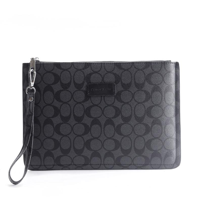 Product Introduction of New Men's Personalized Clutch Chessboard Grid Contrast Color and Versatile Trendy Clutch Large Capacity Mobile Phone Bag Wholesale 19