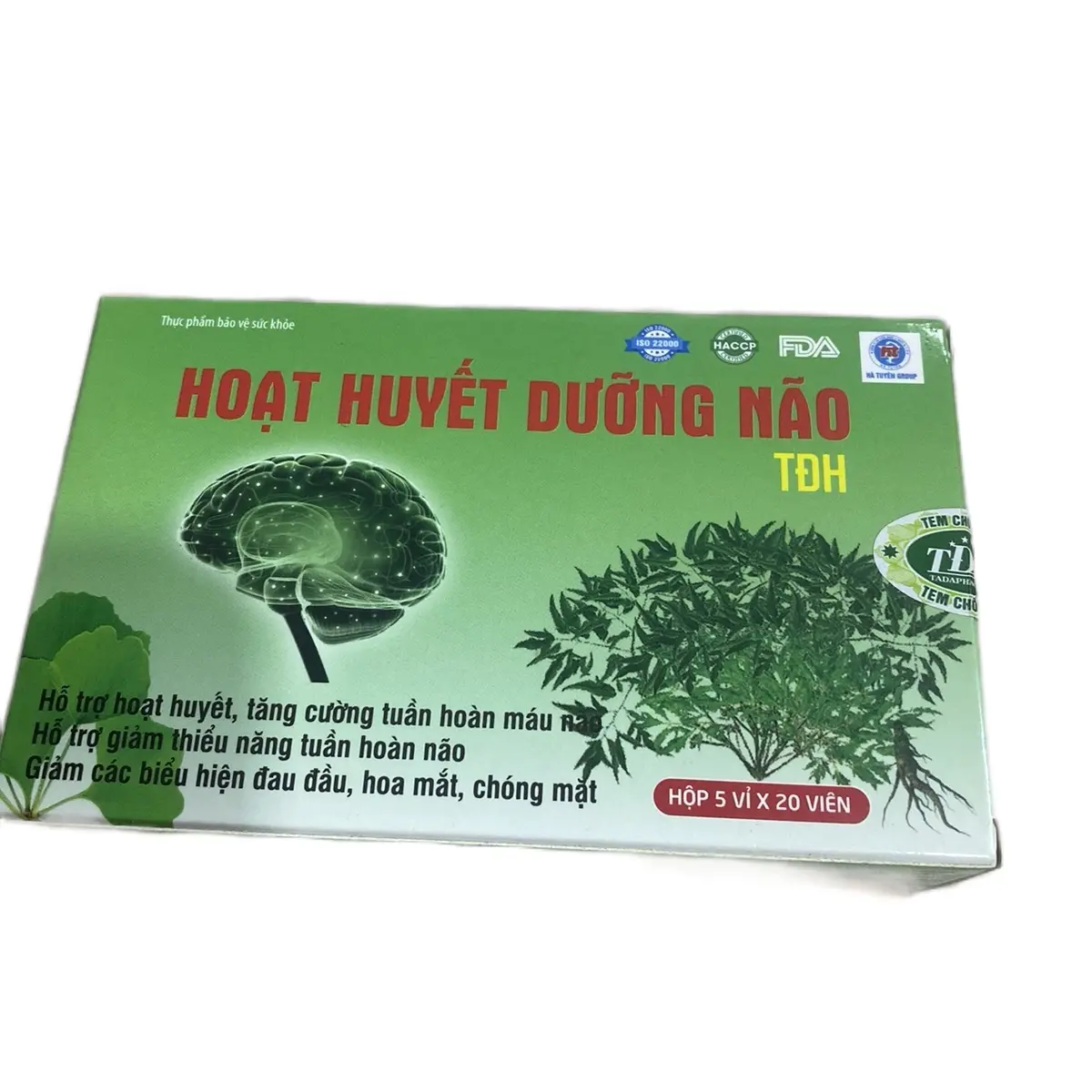 Hoạt huyết dưỡng não thực phẩm bảo vệ sức khỏe hộ trợ tăng cường tuần hoàn máu não !