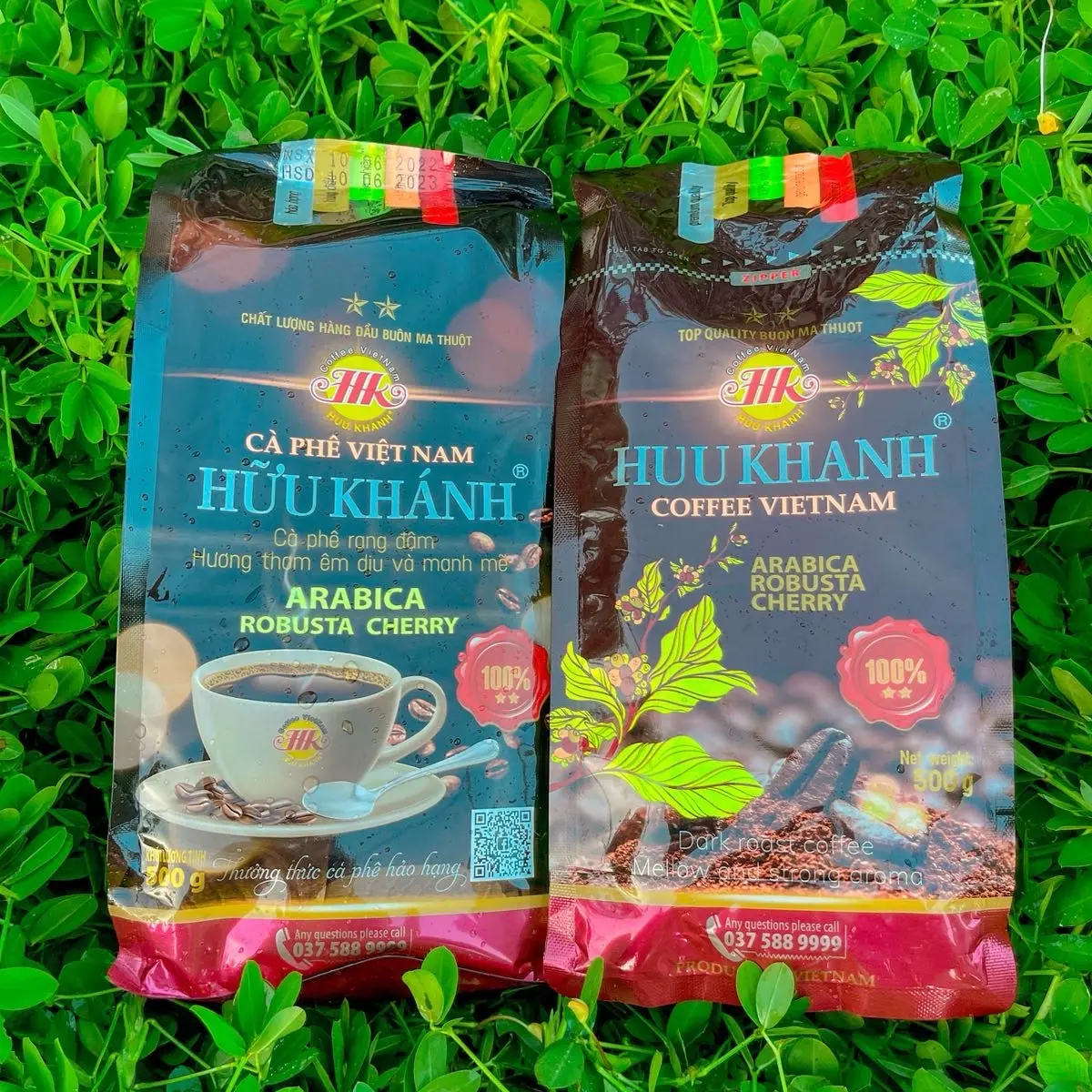 5kg cà phê hữu khánh 2sao (10bịch)