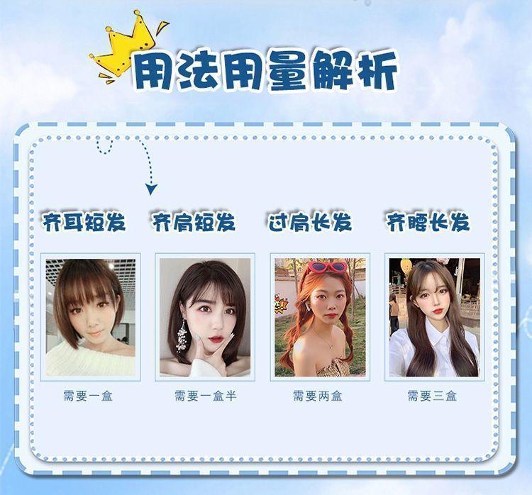 Product Introduction of Blue Hair Color Cream 2024 Popular Color Popular Student Party Hair Dyeing Plant at Home 3