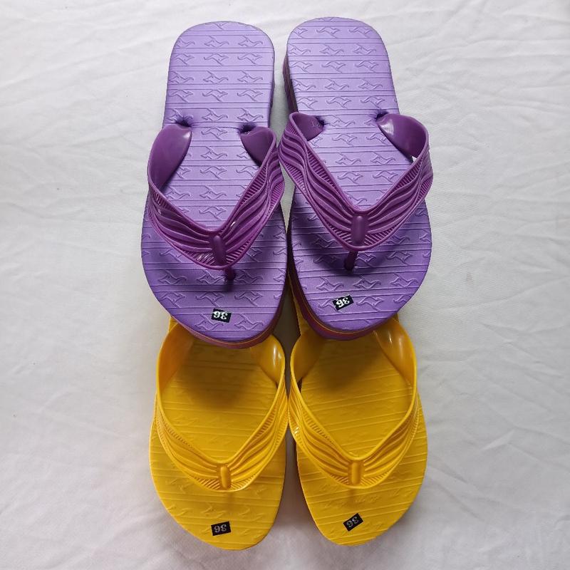 Product Introduction of combo 2 đôi dép kẹp xốp cao 3cm  màu vàng + tím (chọn tăng 1 size) 8