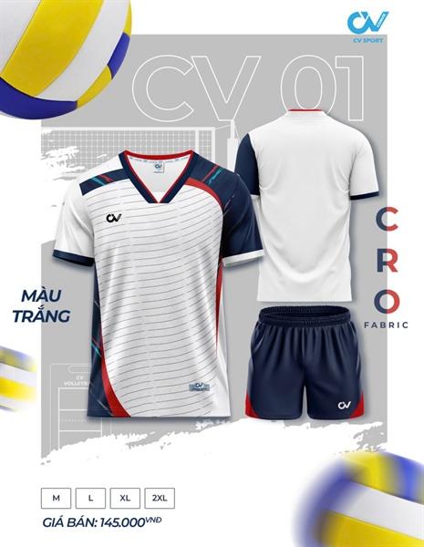Bộ quần áo bóng chuyền CV01 cao cấp chuẩn thi đấu,thấm hút mồ hôi cực đẹp - sport hoàng phúc