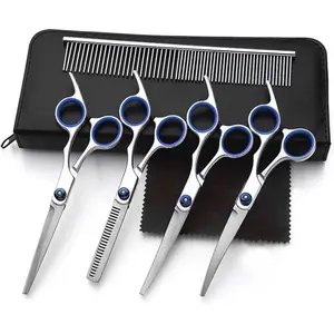 Set Gunting Grooming Perawatan Bulu Anjing 5 in 1