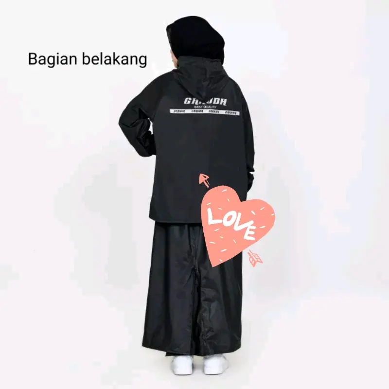 Jas Hujan Wanita Dewasa Setelan Rok by GARUDA 5