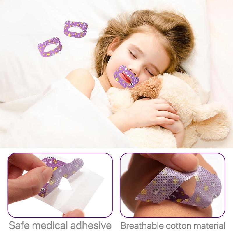 Product Introduction of 30pcs Kids Mouth Tape For Sleeping Anti  Sleep Strips Anti  Sleep Tape Sleep Better Nose Breathing Improved Sleep 16