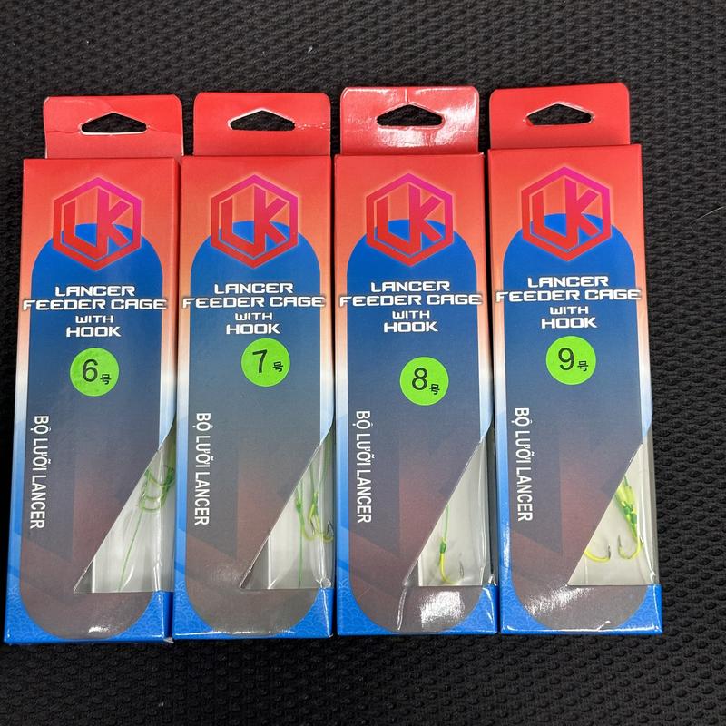 BỘ LƯỠI CÂU LANCER LK- HỘP 2 BỘ LƯỠI CÂU CHUYÊN CÂU NGÂM Đi Câu Câu Cá Fishing Bắt Cá Carbon Mồi