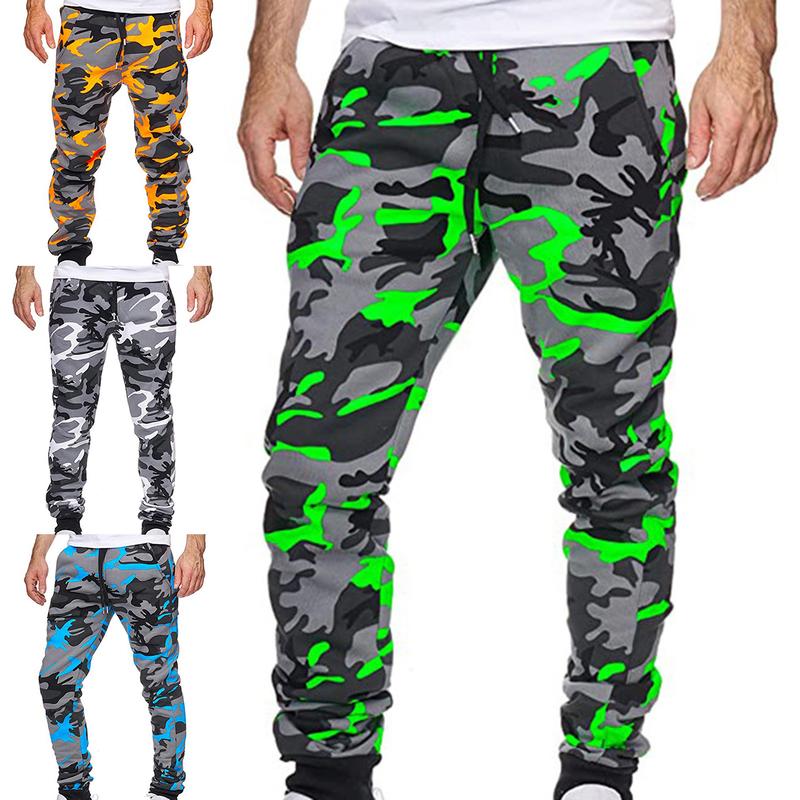 Quần Jogger Rằn Ri Cho Nam, Quần Túi Hộp Có Dây Mắt Cá Chân, Eo Trung Bình, Cho Mùa Thu 2
