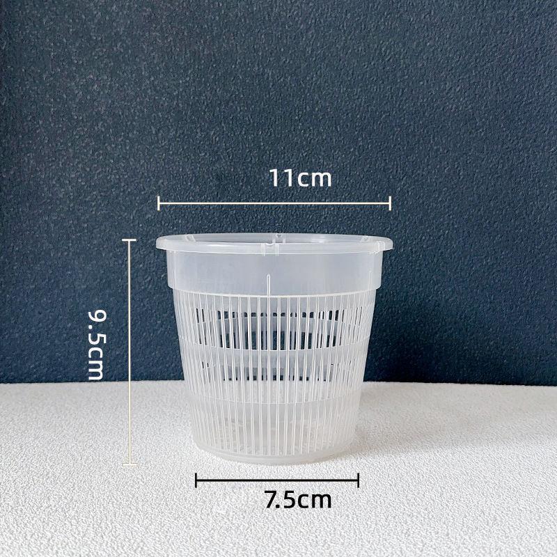 Product Introduction of 11/14cm Mesh Pot Root Control Transparent Flowerpot For Orchid Flower Breathable Growth Container Garden Plastic Flower Pot 25