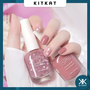 KKT NEW KUDAN Kutek Peel Off Halal Tahan Lama Wangi Cat Kuku Halal Muslimah Bisa di Kupas Nail Polish 10ml