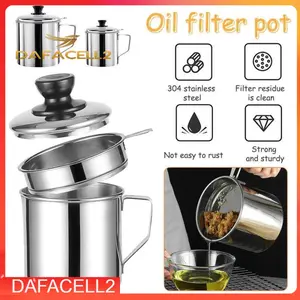 OILPOT STAINLESS | OIL POT TEMPAT SARINGAN MINYAK 1,2 LT dafacell DAFACELL2
