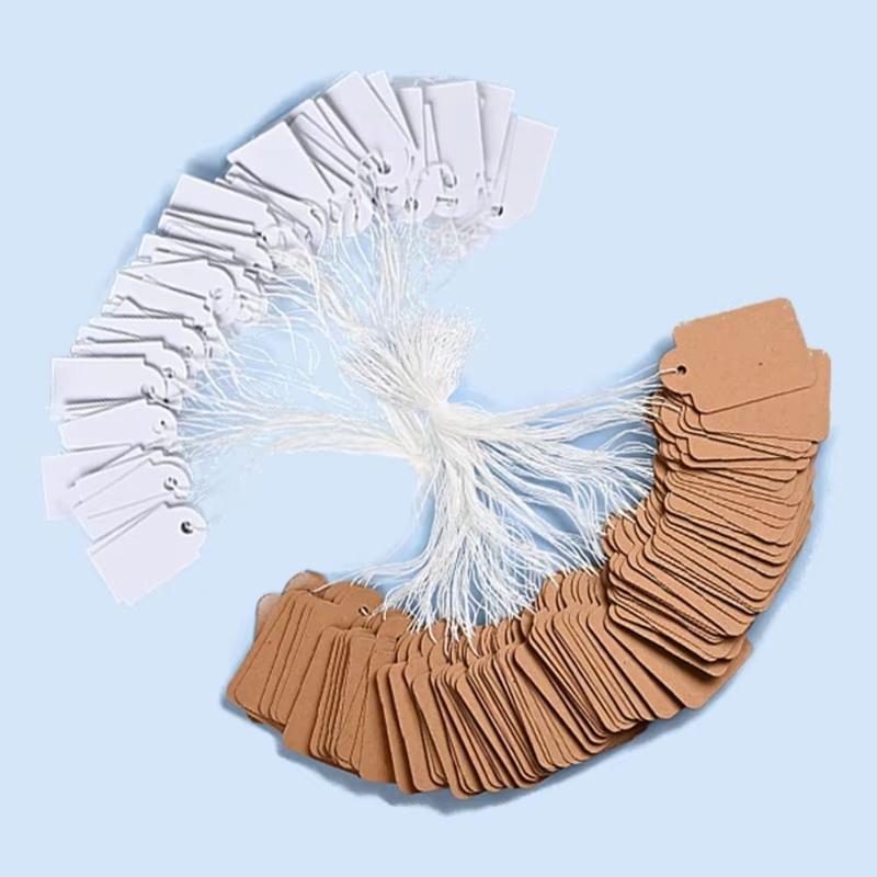 Product Introduction of Nhãn giấy Kraft viết tay hình chữ nhật, 200 chiếc, Nhãn hiển thị giá đeo Dây đeo, Nhãn giá may mặc Thủ Công 17