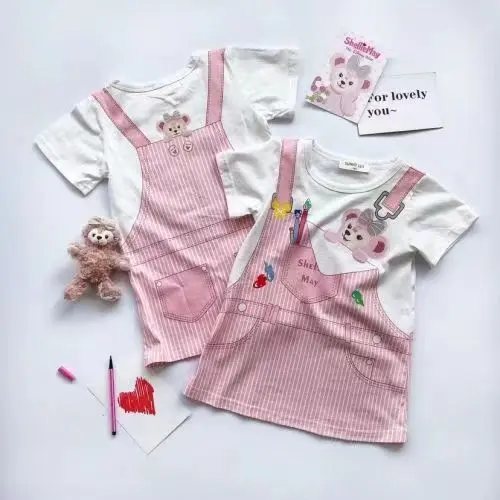 Váy Bé Gái, Bộ Sưu Tập Mùa Hè Mới, Thời Trang, Thiết Kế Hoạt Hình, Giả Hai Mảnh, Váy Denim, Váy Midi Cho Em Bé Thời Trang, Được 11200 Người Vinh Danh 8