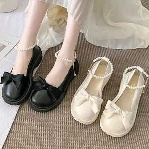 SEPATU MUTIARA WANITA KOREA UKURAN BESAR DITURUNKAN 1 SIZE YA