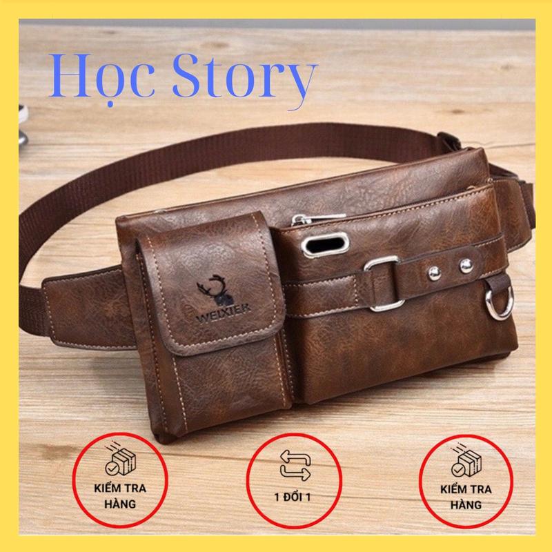 Túi đeo hông MẪU MỚI túi đeo chéo da PU cao cấp phong cách HÀN QUỐC Bag Túi Bao Tử