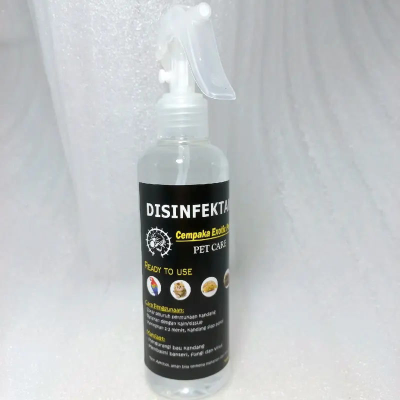 DISINFECTANT CEMPAKA 100 ML DISINFEKTAN PEMBERSIH KANDANG DESINFEKTAN KANDANG TORTO KURA KADAL SULCATA PARDALIS ULAR 0