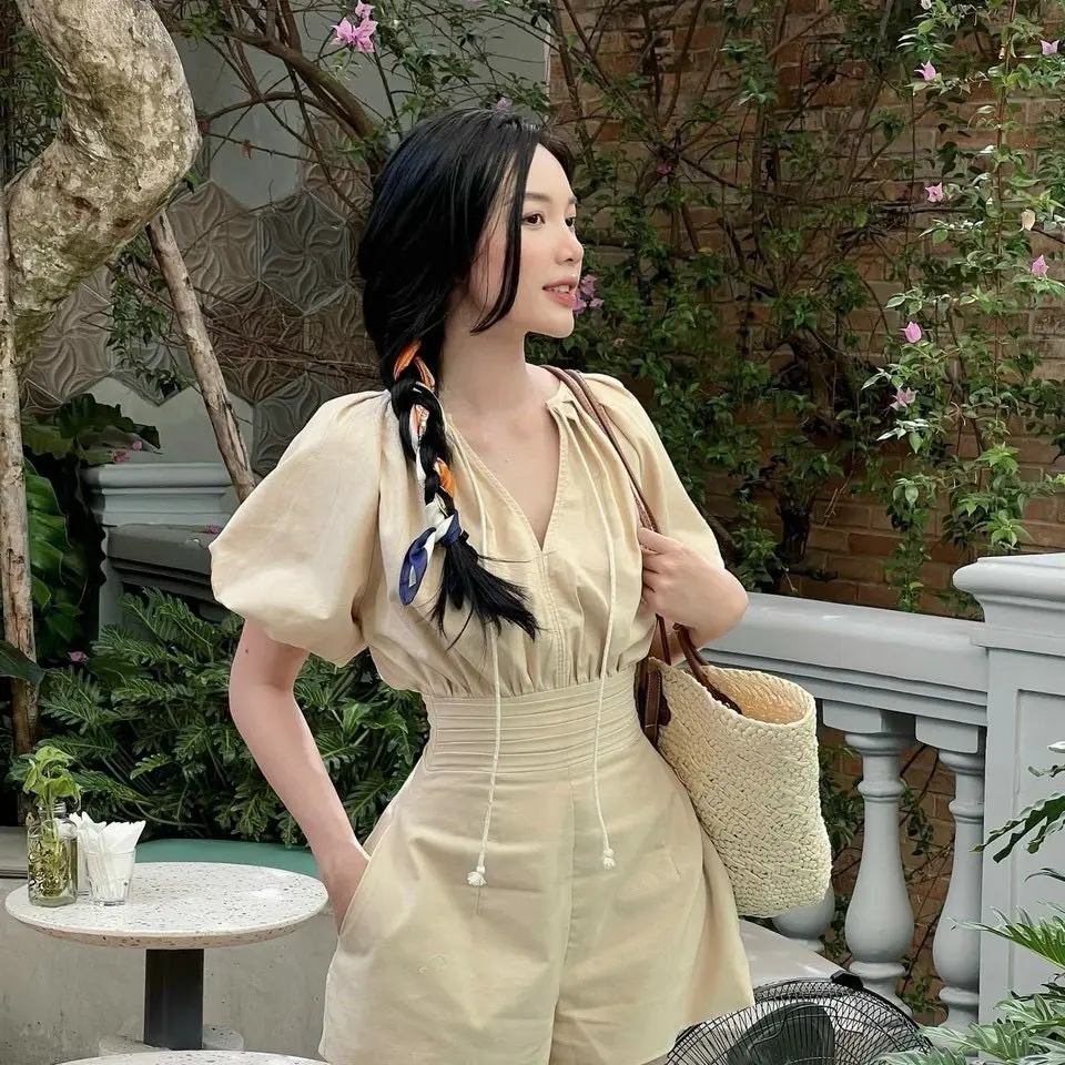 Jumpsuit vải lenin siêu xinh giá rẻ