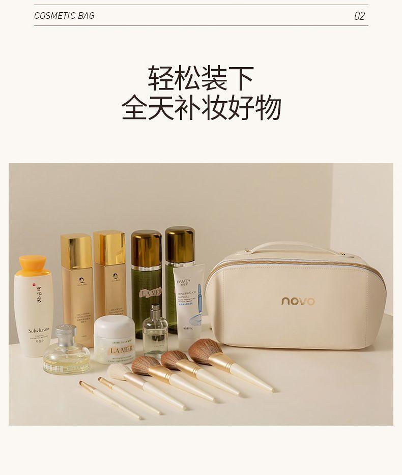 Product Introduction of [11000 People Praise] Novo Cosmetic Bag Large Capacity Dry Wet Separation Portable Travel out Cosmetics Liquid Foundation Storage Bag Wash Bag 9