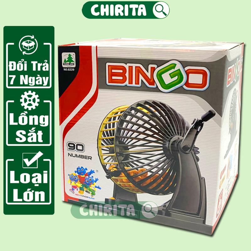 Bộ Đồ Chơi Lô Tô Lồng Quay Bingo 90 Số / 75 Số CHIRITA