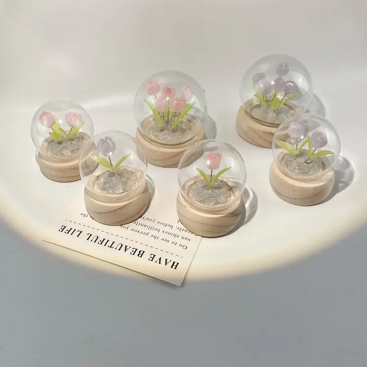 [Giá đang rẻ nhất] Đèn Ngủ Hoa Tulip Nhiều Màu Sắc Thủ Công DIY, Đèn Hoa Để Bàn, Để Decor Trang Trí, Quà Tặng Ý Nghĩa Trong Các Dịp Lễ 7