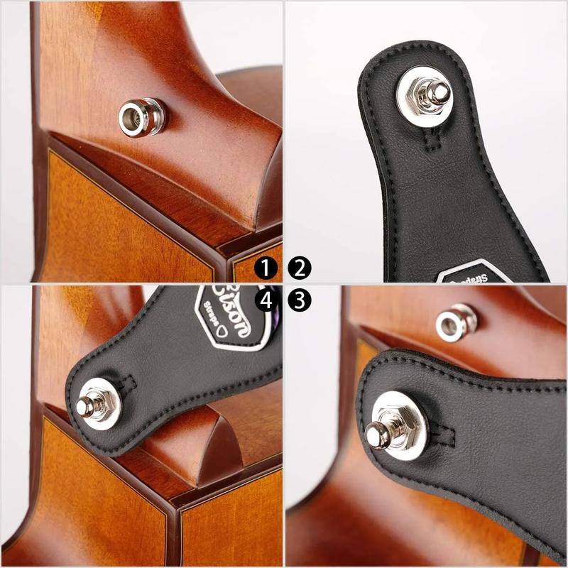 Product Introduction of Nút & Ghim Dây Đeo Guitar, 1 Cái, Khóa Bảo Mật Bằng Kim Loại Cao Cấp, 3 Màu Để Lựa Chọn, Lý Tưởng Cho Guitar Có Ghim Đầu Kim Loại 8