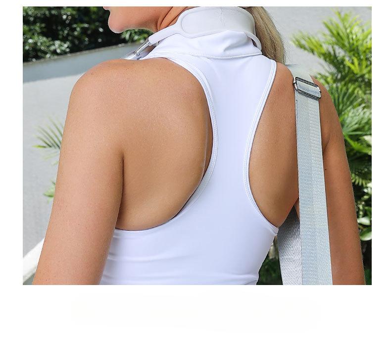 Product Introduction of Lulu tennis suit set with chest cushion, V-shaped tennis skirt, women's dress, short, high-end sports short skirt 7