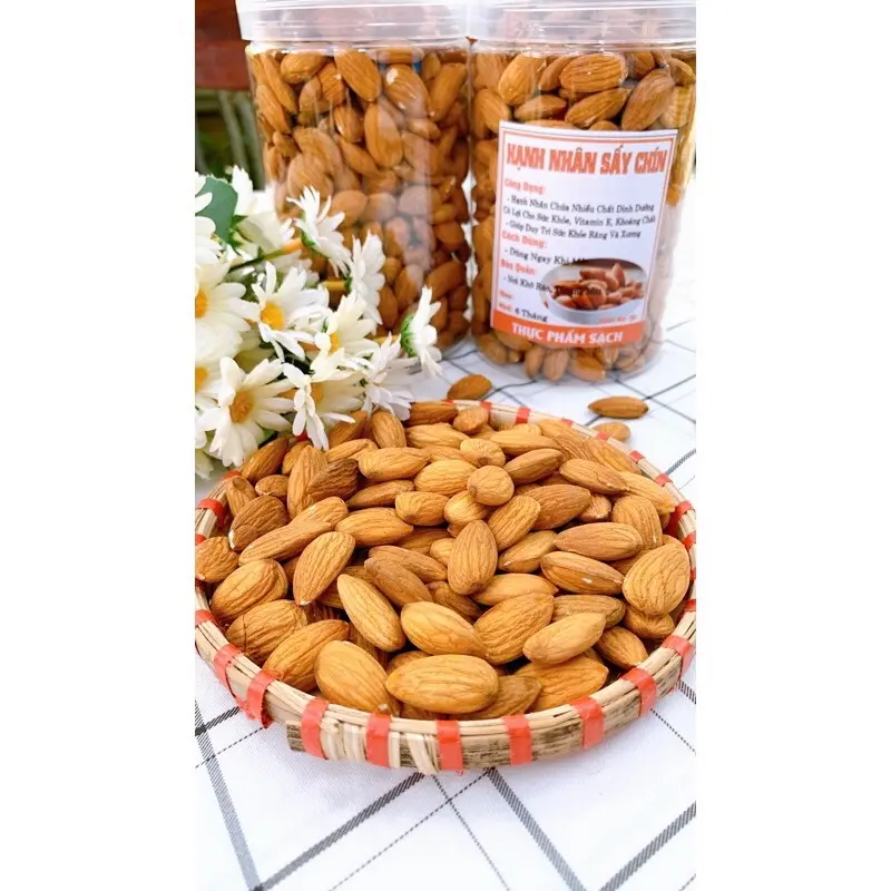 500g Hạnh Nhân sấy chín nguyên vị ăn liền