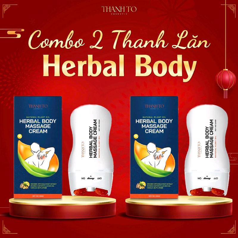 Combo [2] Thanh Lăn Kem Dầu Massage Cạo Gió Cổ Vai Gáy, Đau thắt Lưng, Nhứt khớp dầutháilan body oil daugio