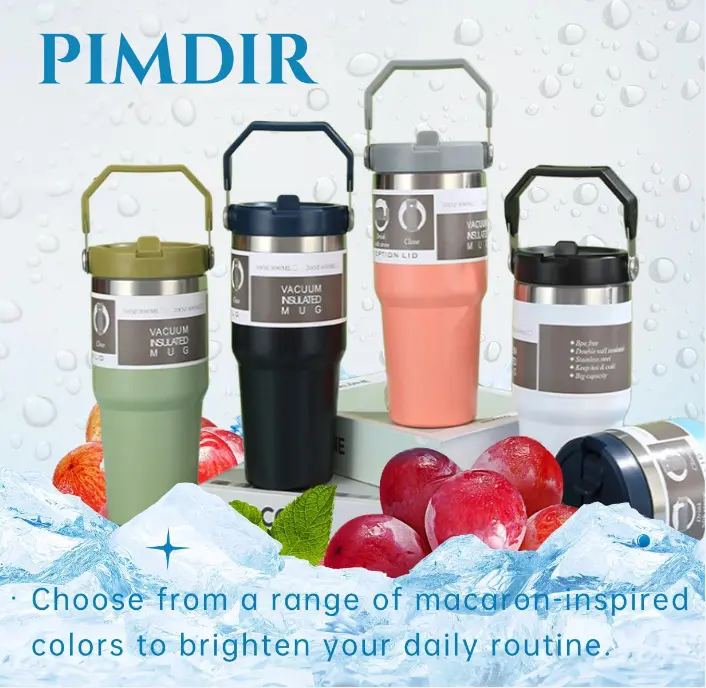 900ml 304 สแตนเลสสตีลมือถือกระติกน้ำร้อนขวดฉนวนสูญญากาศถ้วยร้อนและเย็นกระติกน้ำ ป้องกันการลวก 7-12 ชั่วโมง ขวดสุญญากาศ
