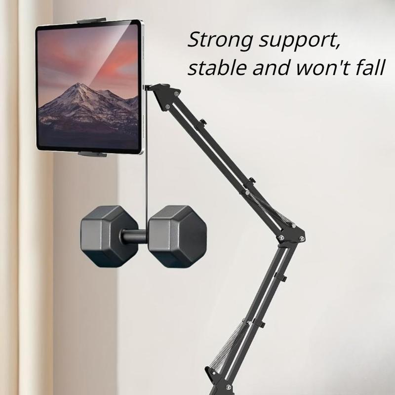 Adjustable Desktop Tablet Holder, Foldable Tablet Arm Clip, Flexible Desktop Tablet Stand for iPad 5